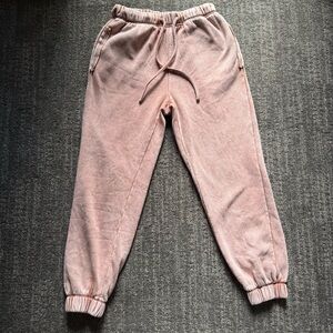 Zenana Outfitters Light Washed Orange Joggers